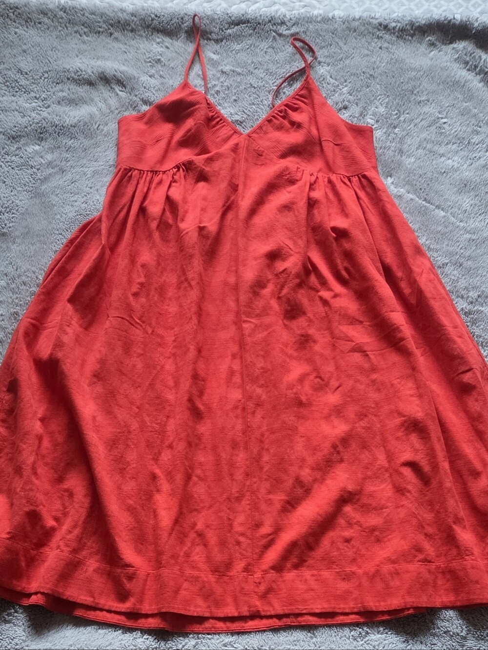 NWT GAP Red V-Neck Spaghetti Strap Midi Dress L